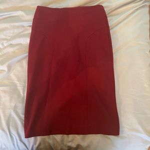 NY&Co. Stretch Red Pencil Skirt